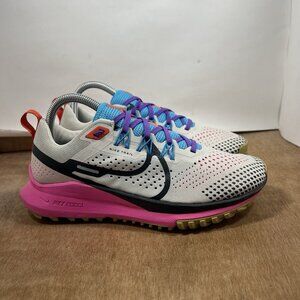 Nike React Pegasus Trail 4 Women Size 8 Smoke Grey Pink FD0876-100 Trail Running
